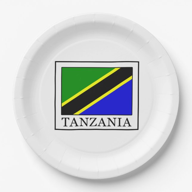 Tanzania Paper Plate (Front)
