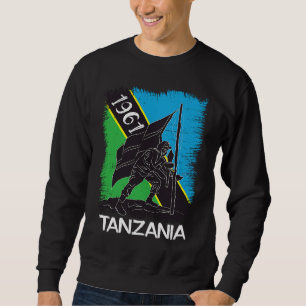 Tanzania Pride Kilimanjaro Mountain Map Flag Hoist Sweatshirt