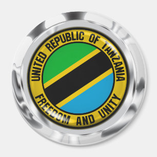 Tanzania Round Emblem Magnet