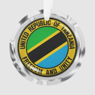 Tanzania Round Emblem Ornament