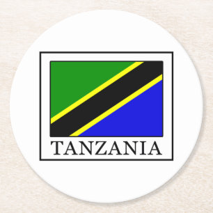 Tanzania Round Paper Coaster