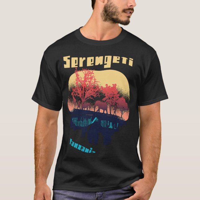 Tanzania Serengeti National Park Africa Safari Big T-Shirt (Front)