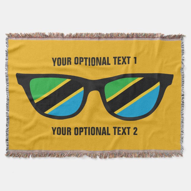 Tanzania Shades custom throw blanket (Front)