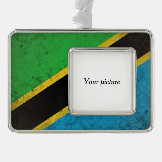 Tanzania Silver Plated Framed Ornament (Front)