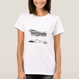 Tanzania Skyline Travel Vacation Outfits  T-Shirt