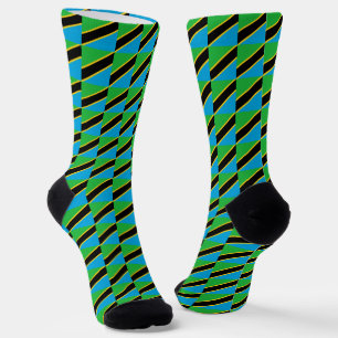 Tanzania Socks, patriotic Tanzanian Flag fashion Socks