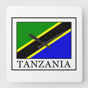 Tanzania Square Wall Clock
