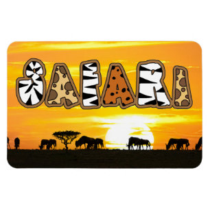 Tanzania Sunset Safari Magnet