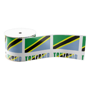 Tanzania Tanzanian Flag Grosgrain Ribbon