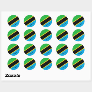 Tanzania & Tanzanian flag patriots, holiday /sport Classic Round Sticker