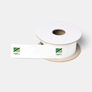 Tanzania Tanzanian Flag Satin Ribbon