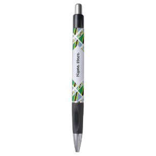 Tanzania Tanzanian Flag Tiled Black Personalizatio