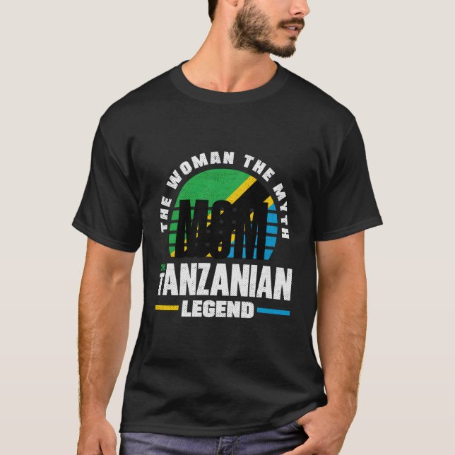 Tanzania Tanzanian Tanzania Flag Mother T-Shirt (Front)