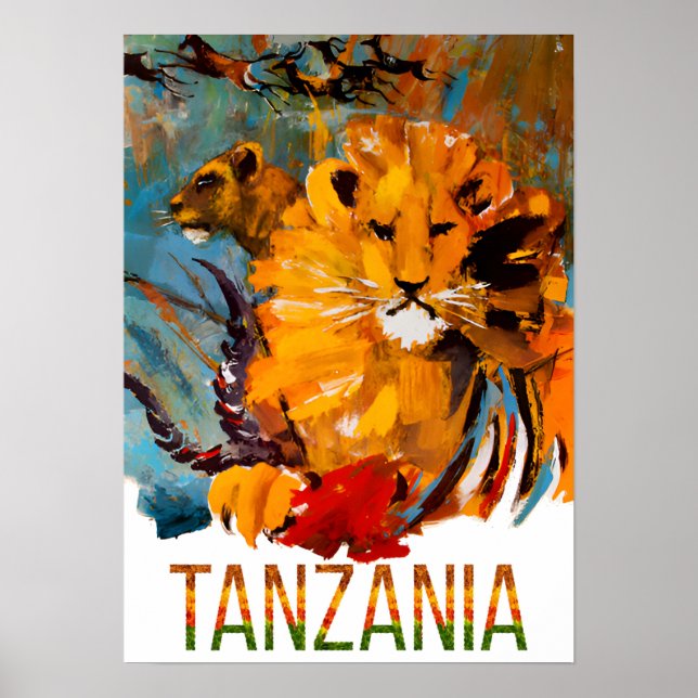 Tanzania travel poster (Front)