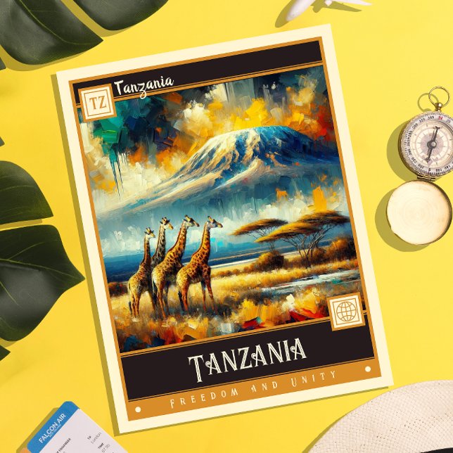 Tanzania | Vintage Painting Postcard (Creator Uploaded)