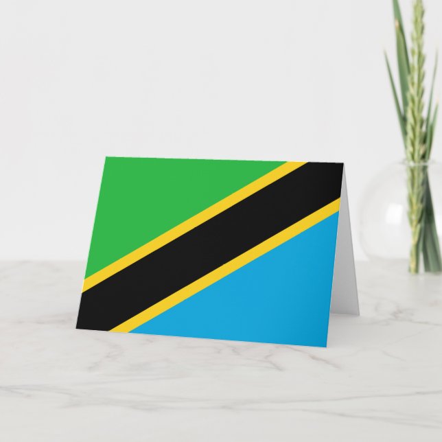 Tanzanian Flag Card (Front)
