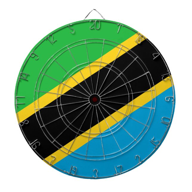 Tanzanian Flag Dartboard (Front)