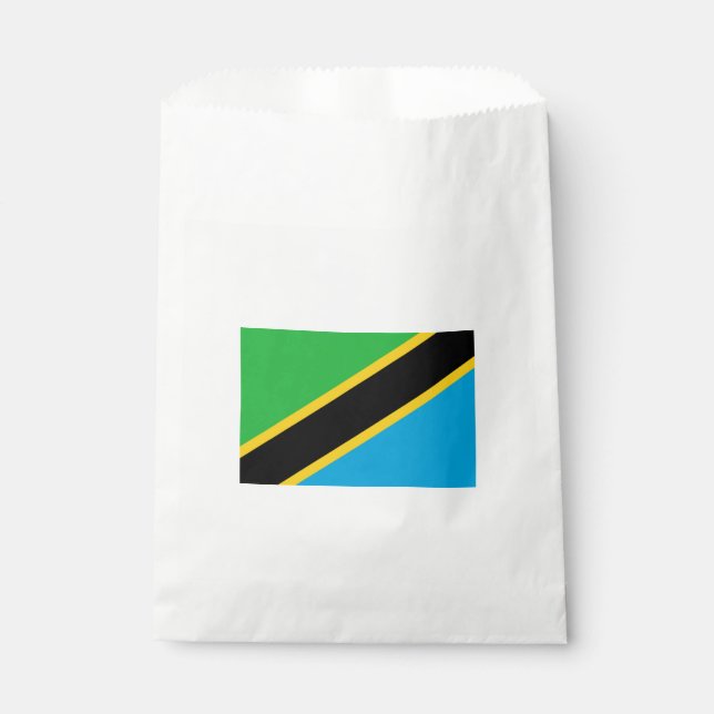 Tanzanian Flag Favour Bag (Front)