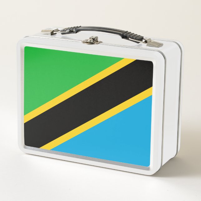 Tanzanian Flag Metal Lunch Box (Front)