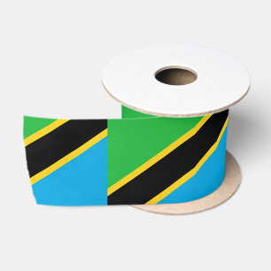 Tanzanian Flag Satin Ribbon