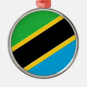 Tanzanian Flag (Tanzania) Metal Ornament