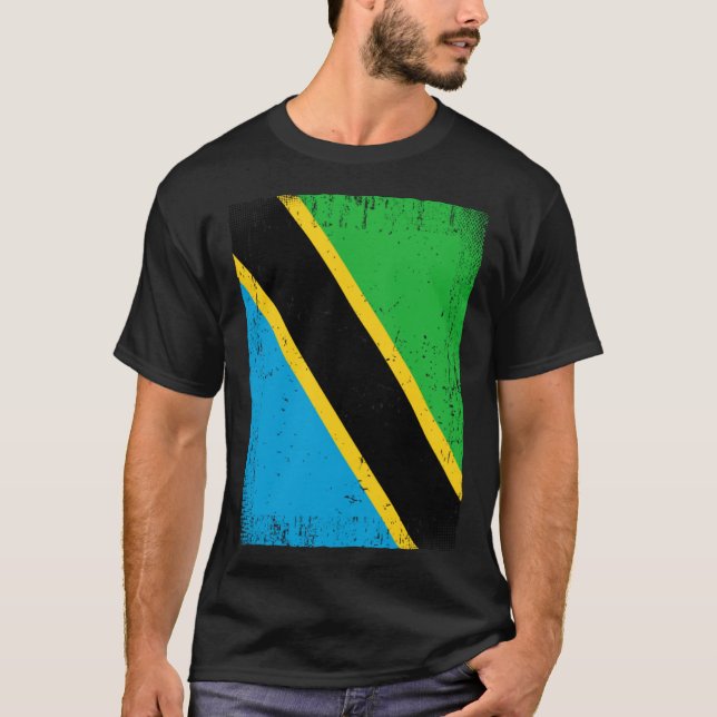 Tanzanian Flag Tanzania T-Shirt (Front)