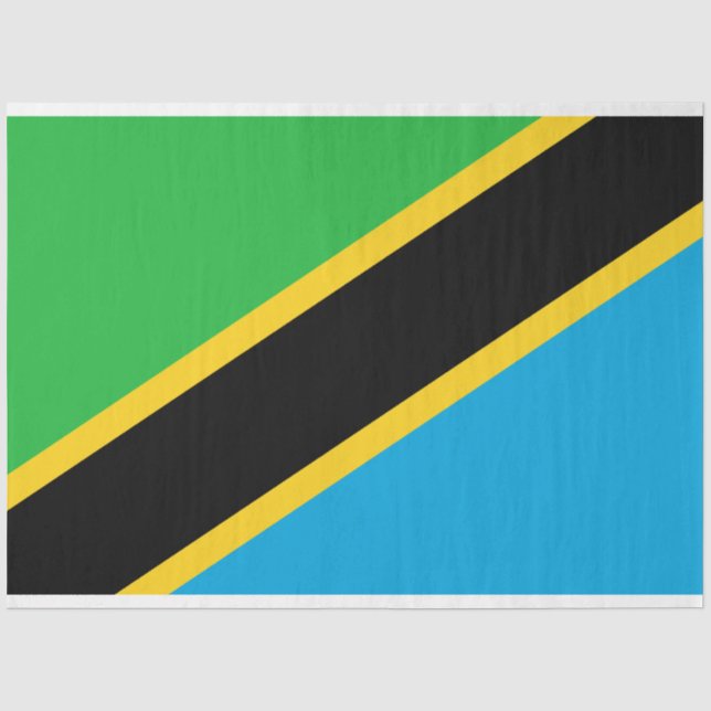 Tanzanian Flag Tissue Paper (Front)