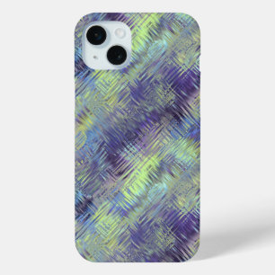 Tanzanite Blue Liquid Pattern iPhone 15 Mini Case