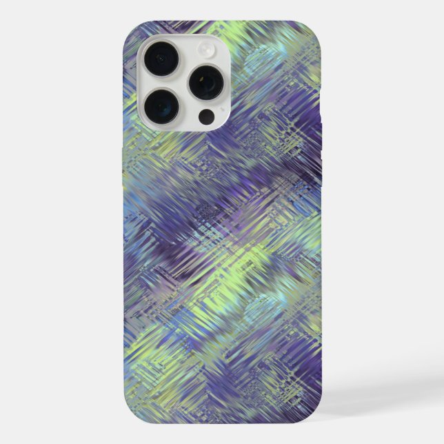 Tanzanite Blue Liquid Pattern iPhone Case (Back)
