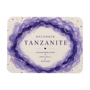 Tanzanite December Birthstone Flexi Magnet