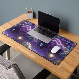 Tanzanite Diamond Celestial Moon Desk Mat