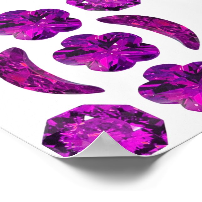 Tanzanite Gemstone Purple Poster (Corner)