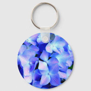 Tanzanite purple blue  Hydrangeas Key Ring