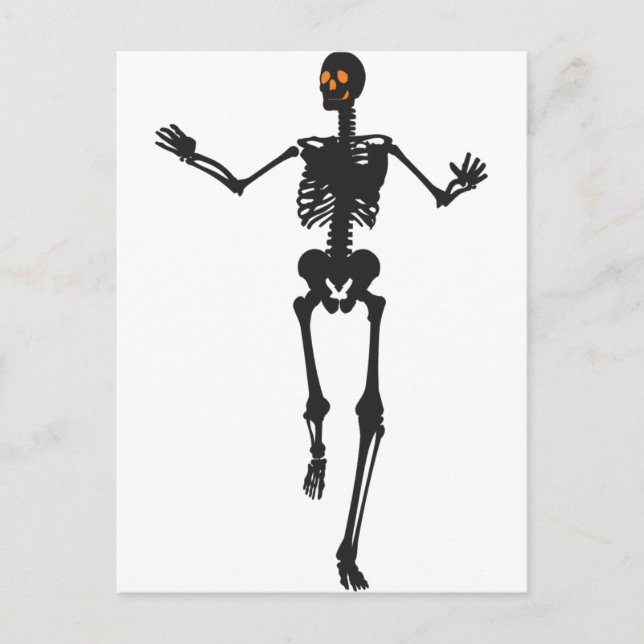 Tanzen-Skelett Postcard (Front)