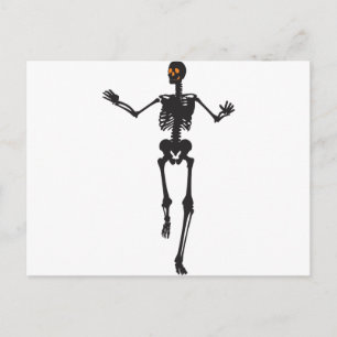 Tanzen-Skelett Postcard