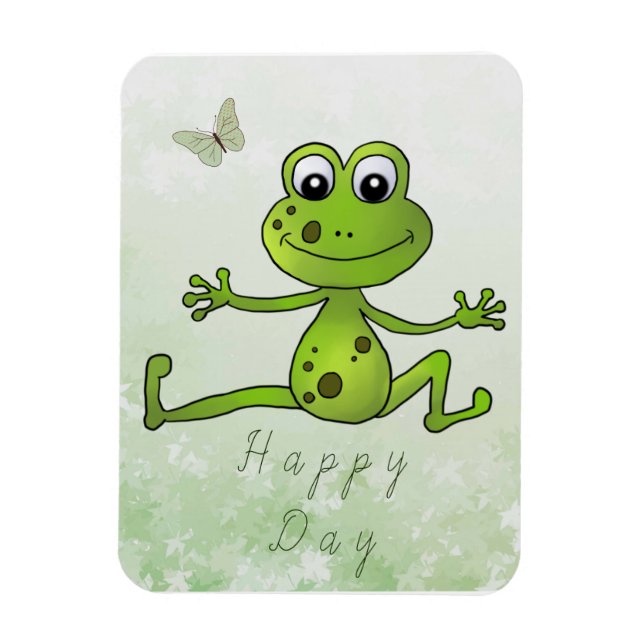 tanzender Frosch  Magnet (Vertical)