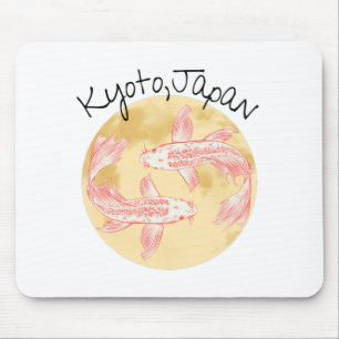Tao Feng Shui Koi - Golden Earth - Kyoto, Japan Mouse Pad