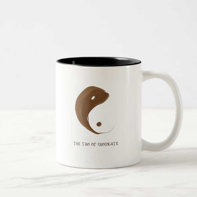 tao of chocolate Two-Tone coffee mug (Right)