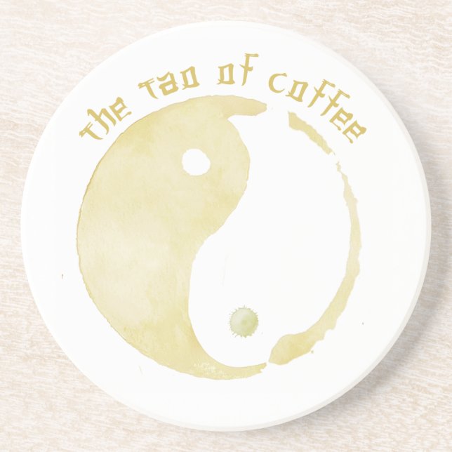 tao of coffee coaster (Front)