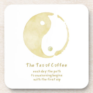tao of coffee coaster