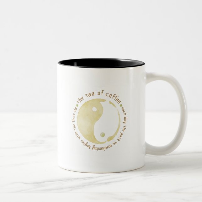 tao of coffee Two-Tone coffee mug (Right)