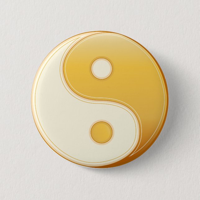 Taoism Symbol 6 Cm Round Badge (Front)
