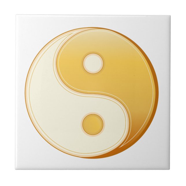 Taoism Symbol Ceramic Tile (Front)