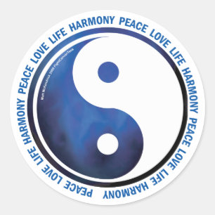 Taoism Ying Yang Classic Round Sticker