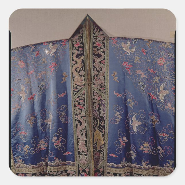 Taoist Robe From an Imperial Temple Square Sticker (Front)