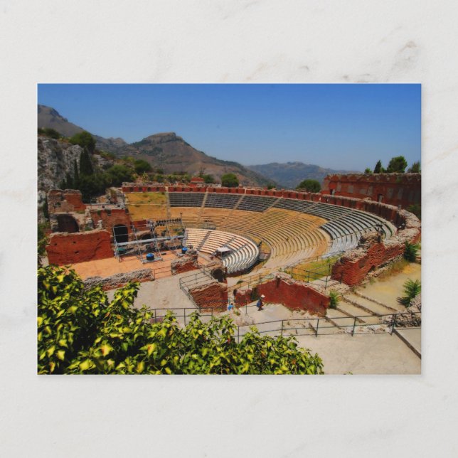 Taormina amphitheatre 1 postcard (Front)