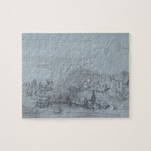 Taormina, from 'Views of Sicily' (chalk & gouache Jigsaw Puzzle