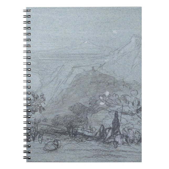 Taormina, from 'Views of Sicily' (chalk & gouache Notebook (Front)