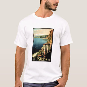 TAORMINA ITALIA Sicily Old Italy ENIT Travel Ad T-Shirt