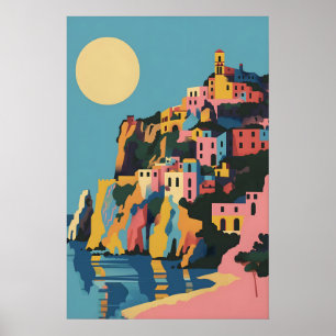 Taormina Poster - Italian Wall Art Print - Gift